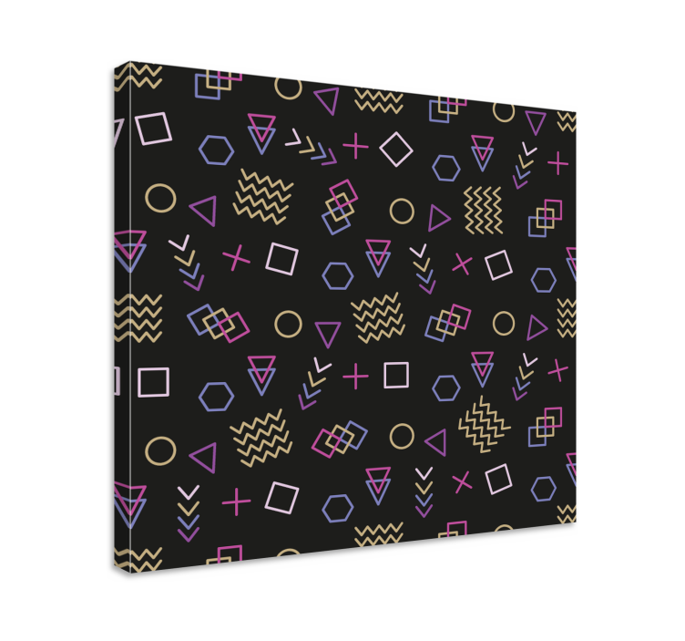 Geometric shapes pattern platno slike geometrijski vzorci - TenStickers