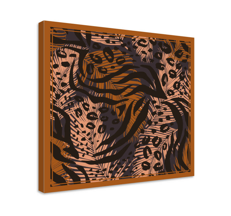 Stylized leopard patterns platna slike z motivi živali - TenStickers