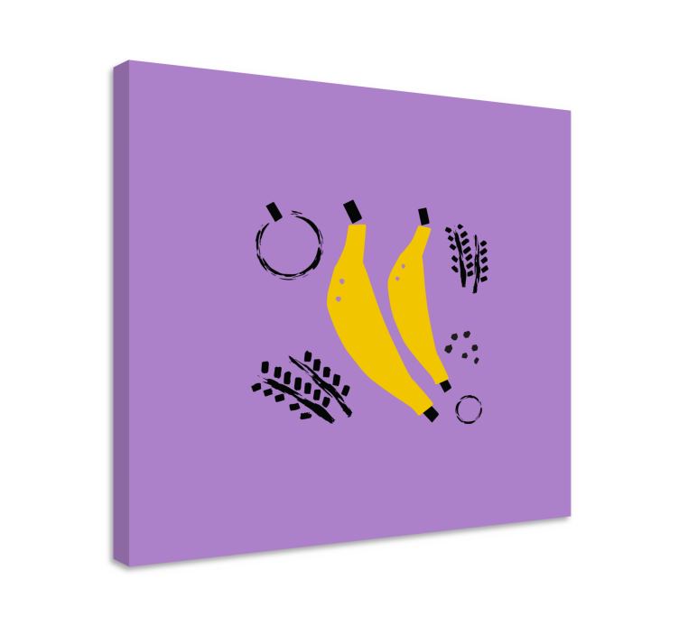 Yellow bananas design slikarska platna s sadjem - TenStickers