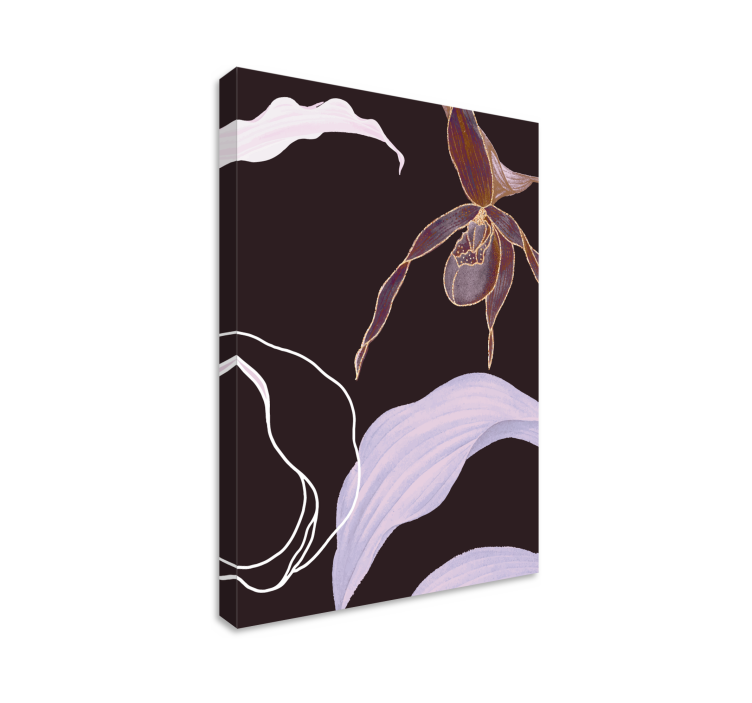 Orchid floral elegance slikarsko platno z rožami - TenStickers