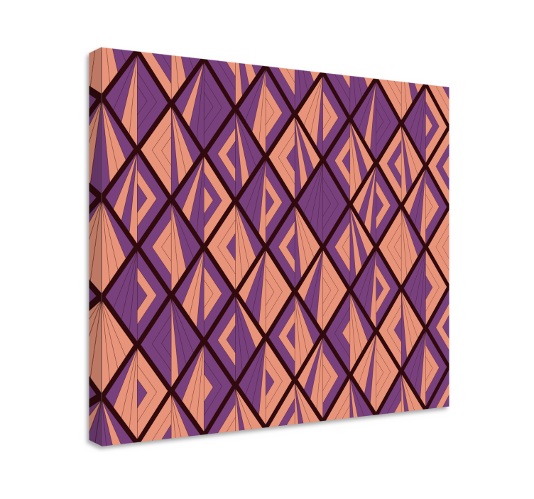 Geometric diamond motif platno slike geometrijski vzorci - TenStickers