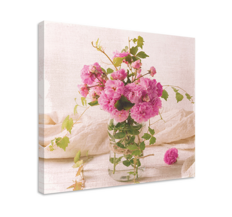 Blush botanical composition slikarsko platno z rastlinami - TenStickers