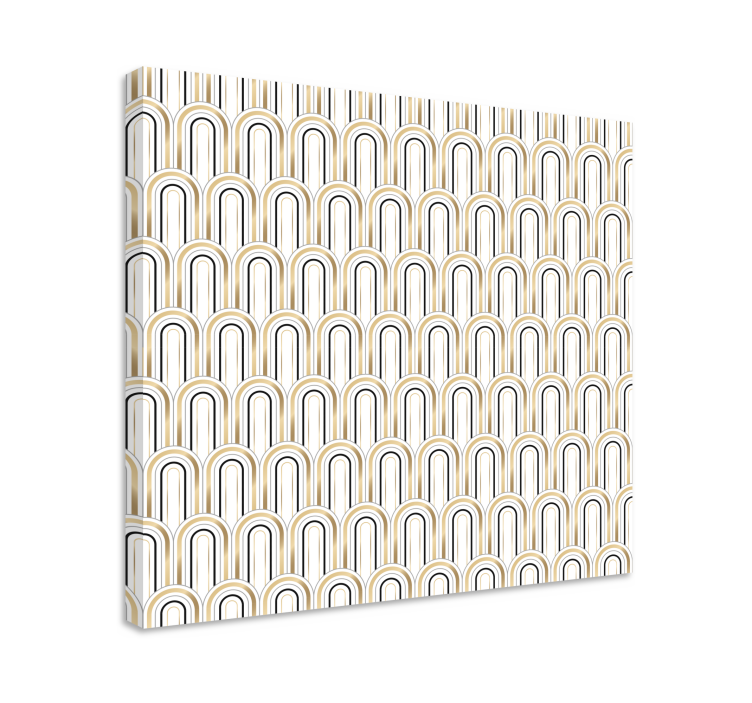Geometric arched pattern moderno platno slikarstvo - TenStickers