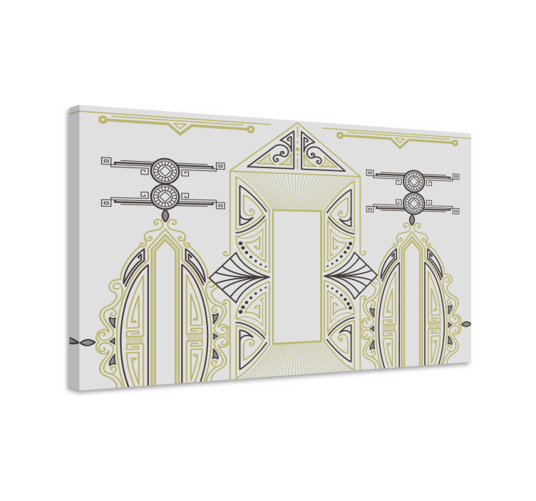 Postavitev geometrijskih oblik moderno platno slikarstvo - TenStickers