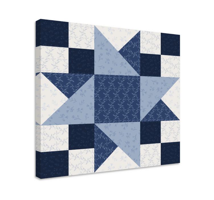 Star patchwork design platno slikanje dekoracija - TenStickers