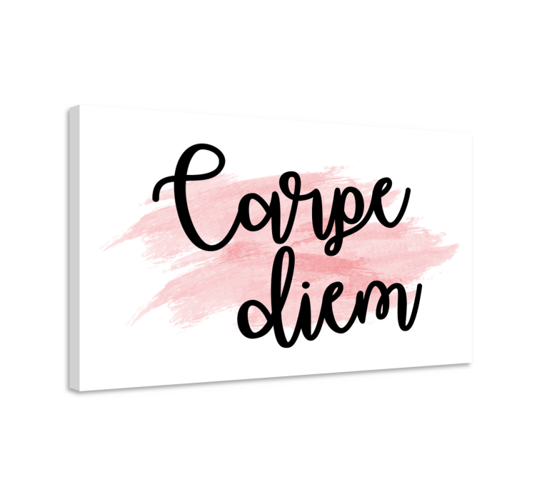 Carpe diem inspiration platno s citatom za dom - TenStickers