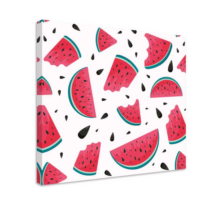 Refreshing watermelon slice slikarska platna s sadjem - TenStickers