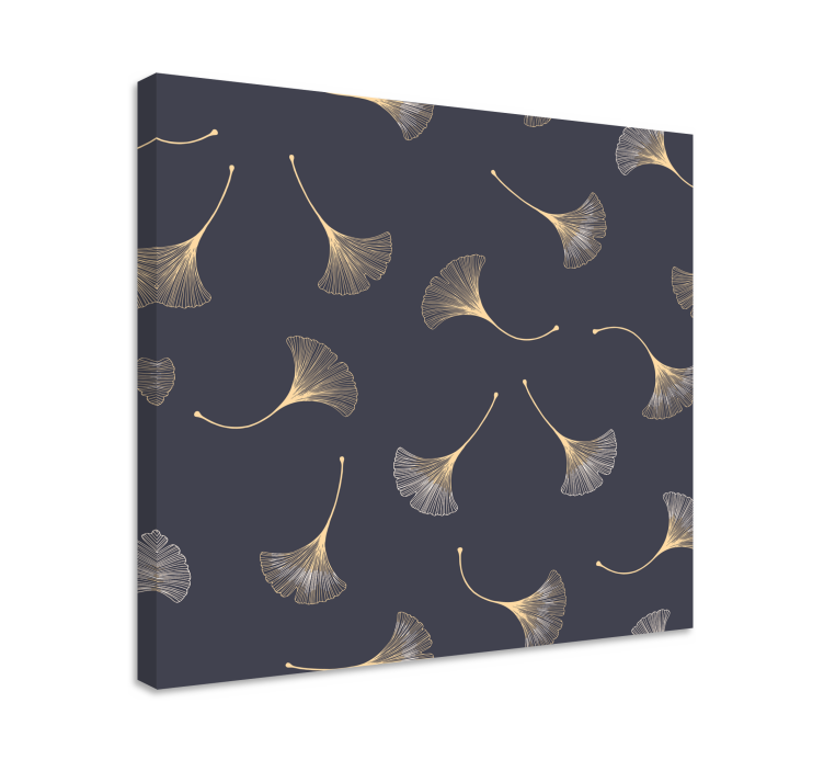 Ginkgo leaves pattern slikarsko platno z rastlinami - TenStickers
