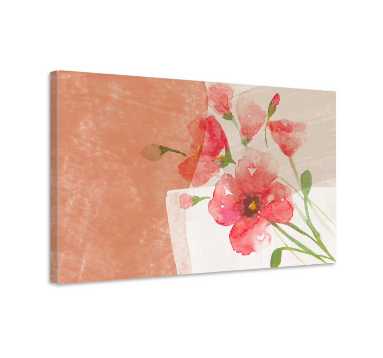 Soft blossom arrangement slikarsko platno z rastlinami - TenStickers
