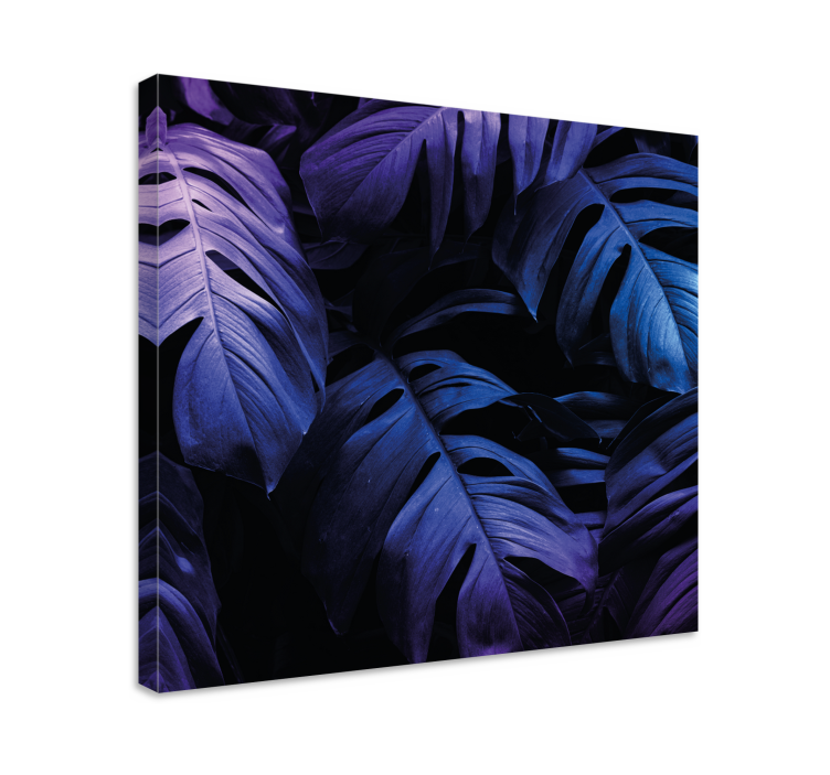 Tropical foliage display slikarsko platno z rastlinami - TenStickers