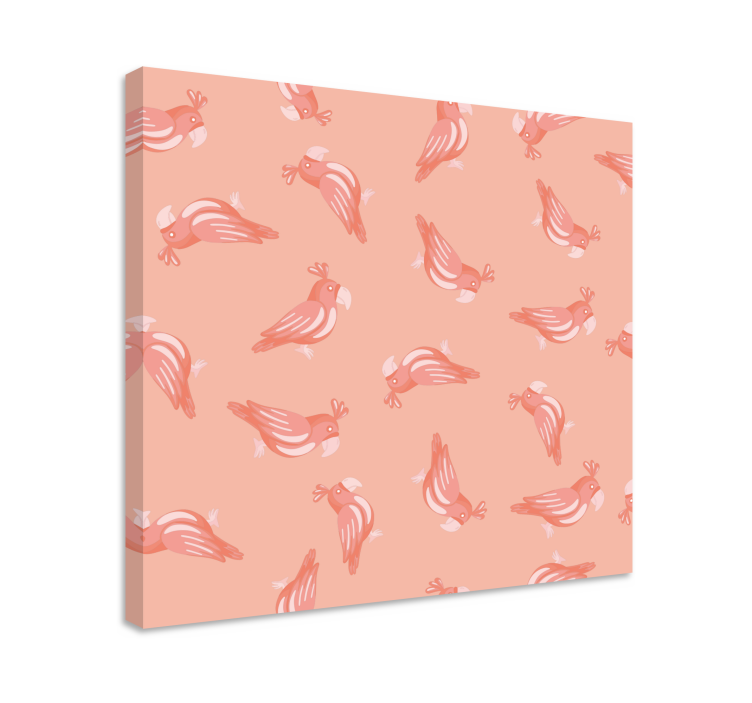 Charming bird patterns ptica na platnu - TenStickers