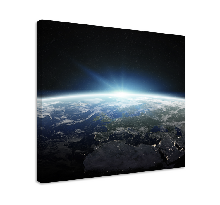 Earth from space platno s sliko sveta - TenStickers
