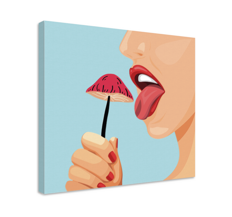 Slastna jagodna skušnjava slikarska platna s sadjem - TenStickers