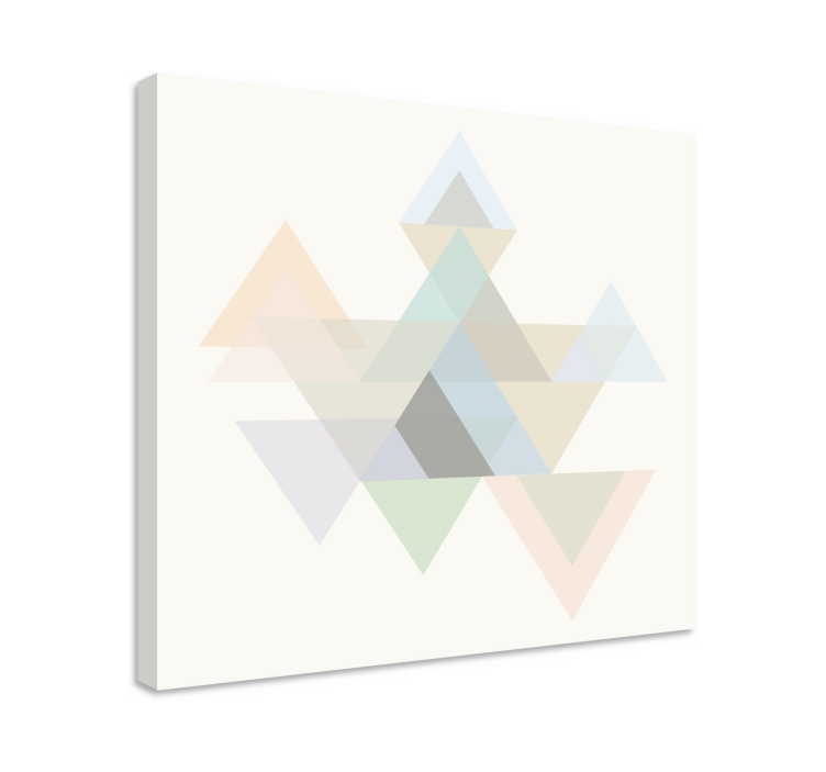 Abstract triangles design platno z geometrijskimi vzorci - TenStickers
