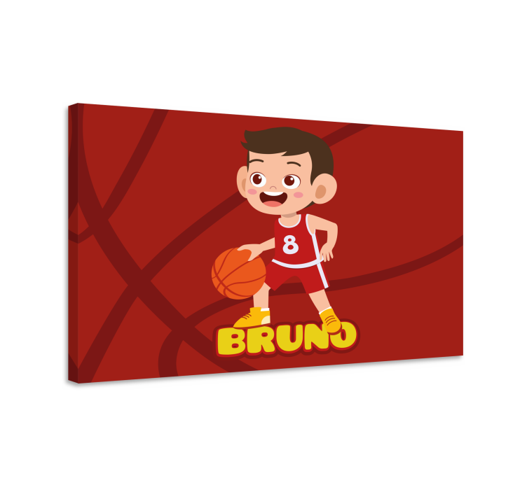 Cheerful basketball player platno slike šport - TenStickers