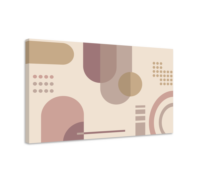 Geometric abstract shapes moderno platno slikarstvo - TenStickers