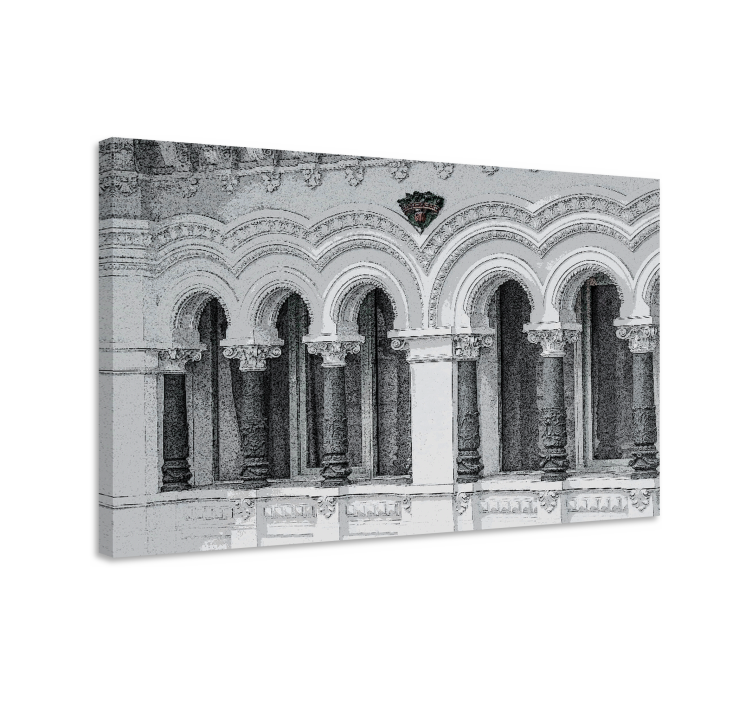 Architectural arches design platno z mestnimi slikami - TenStickers