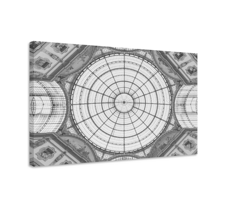 Geometric ceiling design povzetek na platnu - TenStickers