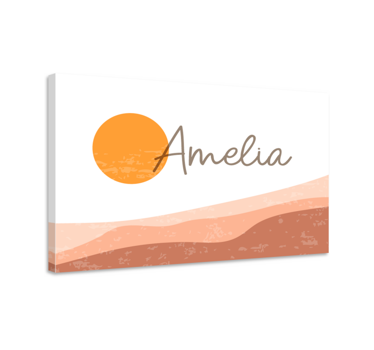 Elegant personalised name platno s citatom za dom - TenStickers