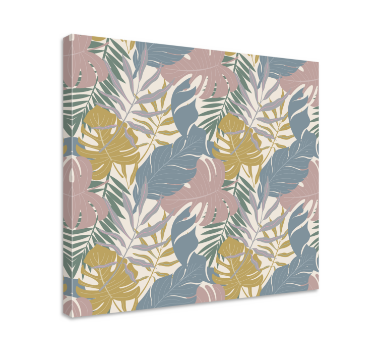 Tropical leaf patterns slikarsko platno z rastlinami - TenStickers