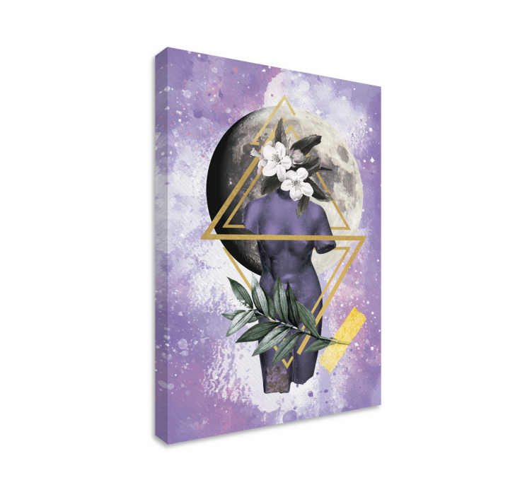 Digitalni kolaž platno stenska umetnost - TenStickers