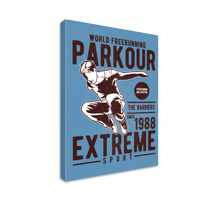 Vintage tisk plakatov za parkour - TenStickers