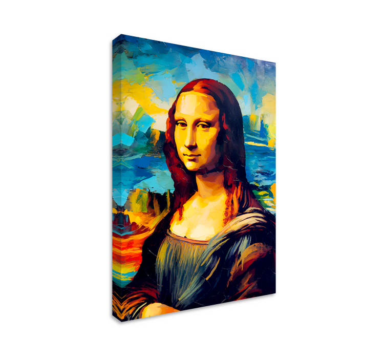 Stil impresionizma mona lize platno umetniška slika - TenStickers