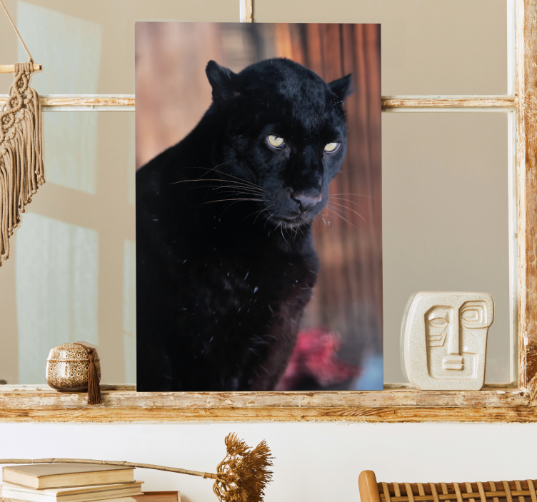 3d natisi platna z leopardovim zalezovanjem - TenStickers