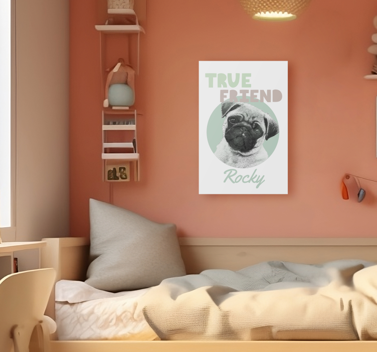 Pravi prijatelj Prilagodljivo platno - TenStickers