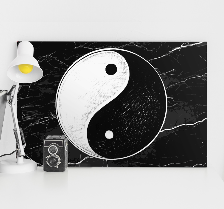 Izvirni odtisi domačega platna za yin yang balance - TenStickers