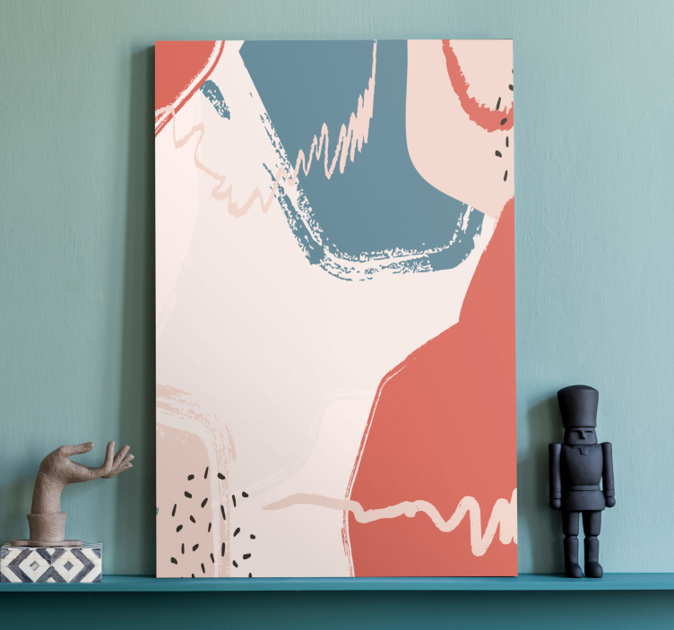 Abstract melody shapes za platno slikanje glasbe - TenStickers