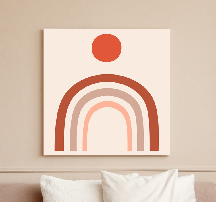 Abstract sunset arches slika na platnu buda - TenStickers