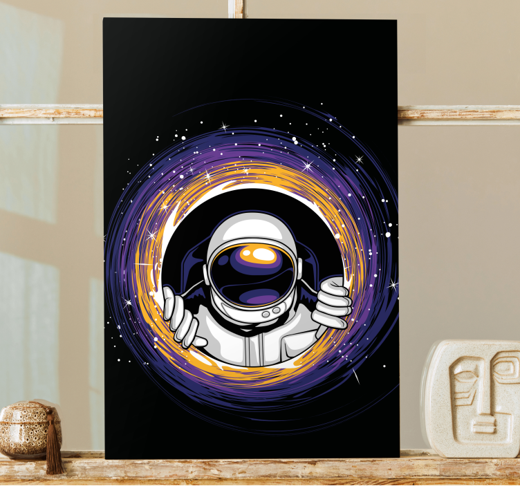 Astronaut embrace portal za tisk video iger na platno - TenStickers
