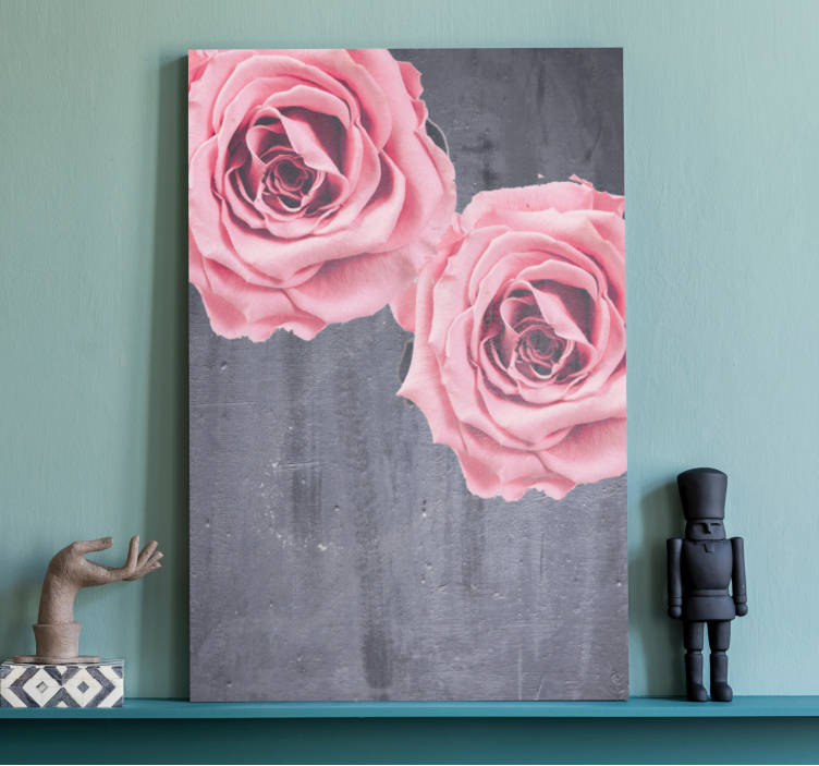 Blush roses bouquet slikanje rož in rastlin - TenStickers