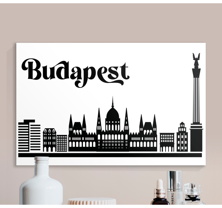 Budapest skyline platno s slikami mest in držav - TenStickers