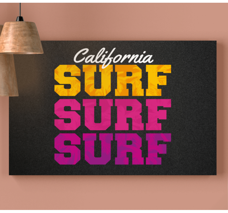 California surf style platno slike šport - TenStickers