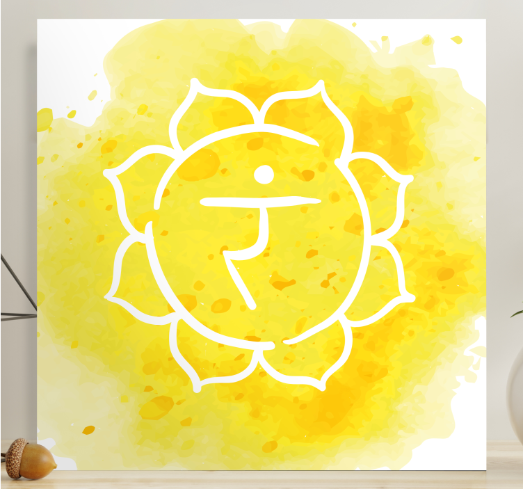 Chakra symbol platno z zen motivom - TenStickers