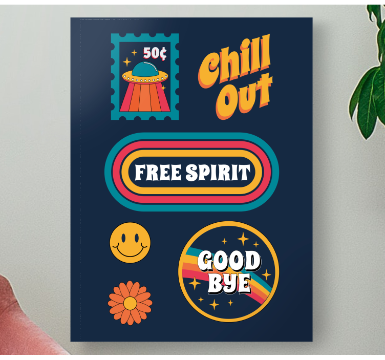 Chill free spirit platno z drugim sporočilom - TenStickers