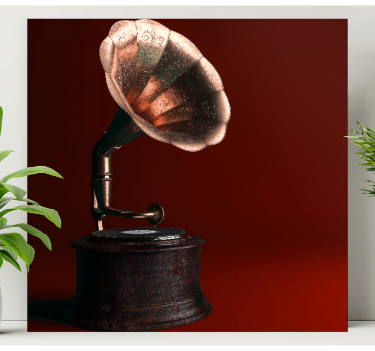 Classic gramophone krogovna slika na platnu - TenStickers