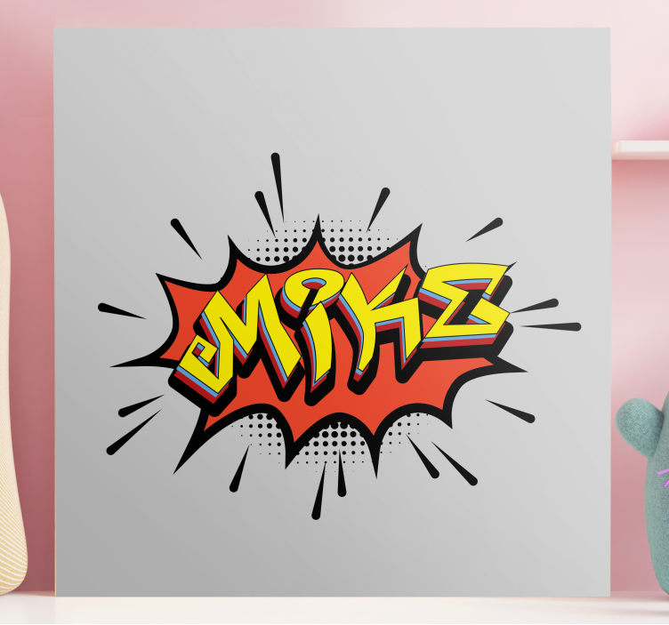 Comic lettering style platna s črkami in abecedo - TenStickers