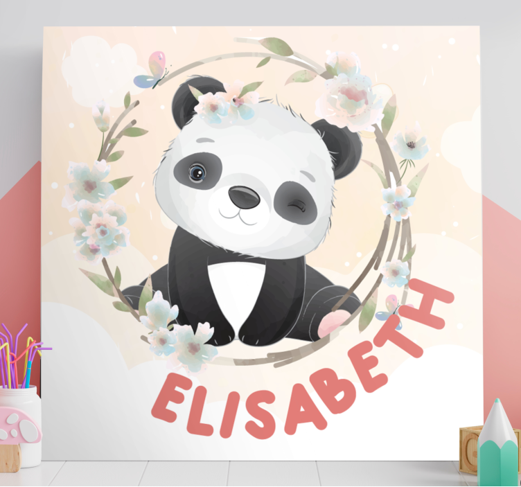 Cute panda design platna slike z motivi živali - TenStickers