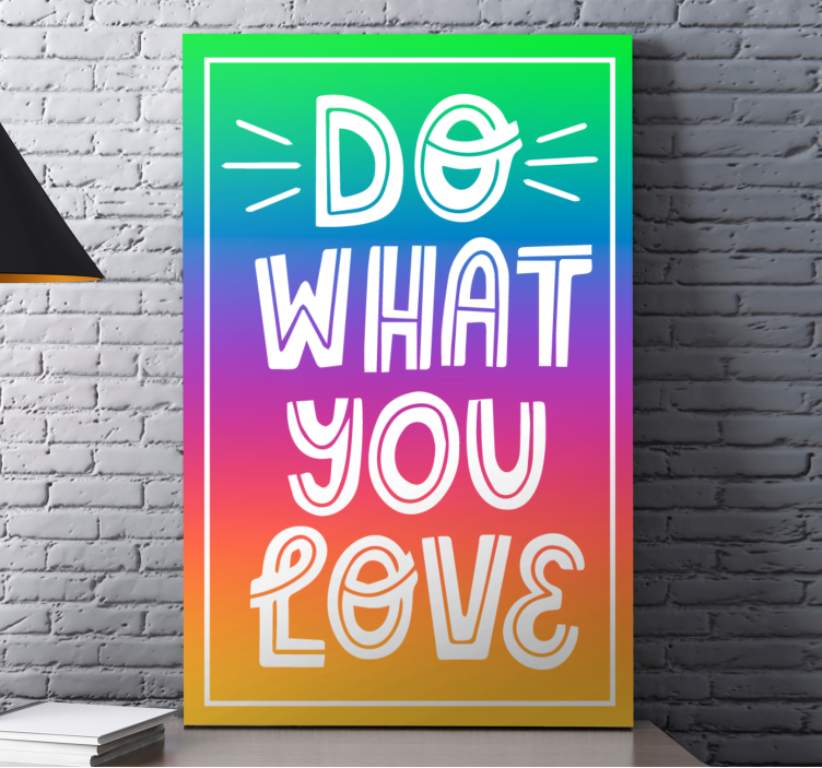 Do what you platno s citatom za notranjo opremo - TenStickers