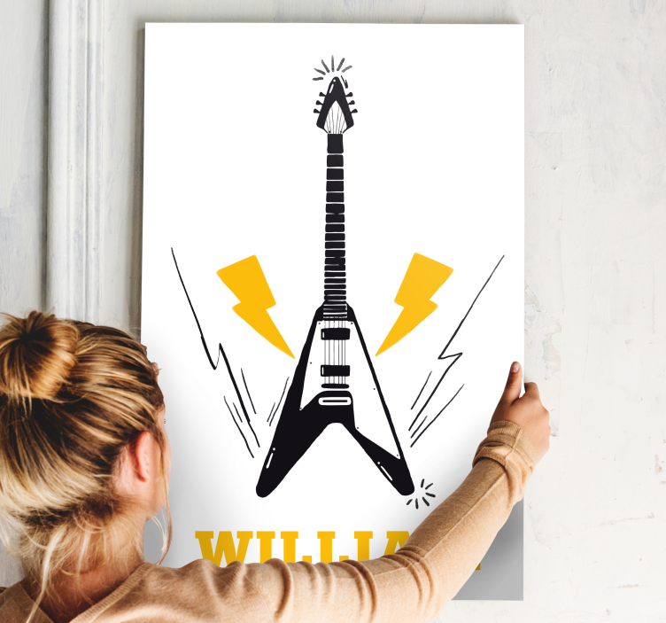 Electric guitar inspiration platno slikanje glasbe - TenStickers