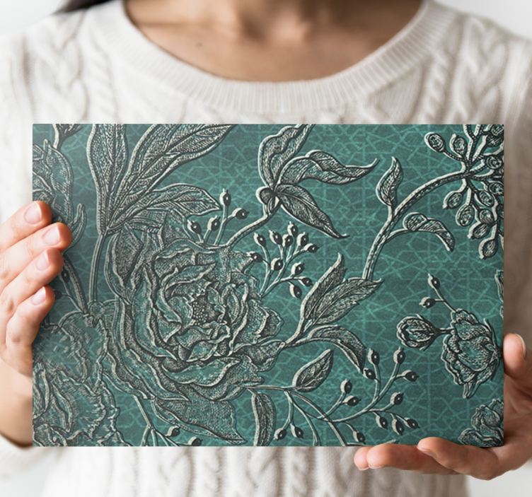 Elegant botanical composition slikarsko platno z rastlinami - TenStickers