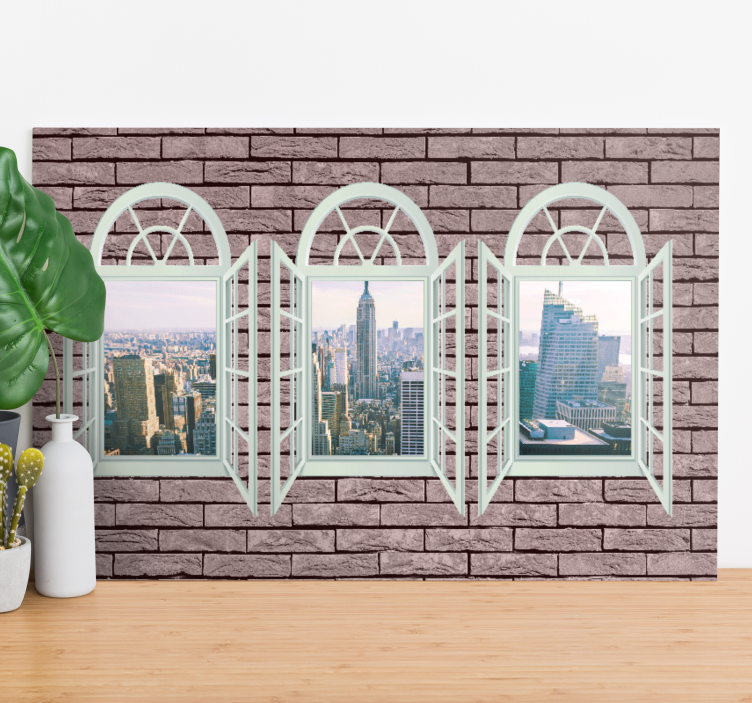 Elegant city view platno z mestnimi motivi - TenStickers