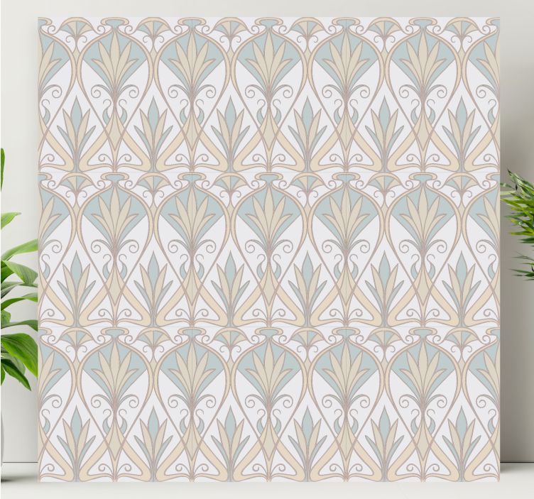 Elegant floral pattern platno slikanje dekoracija - TenStickers