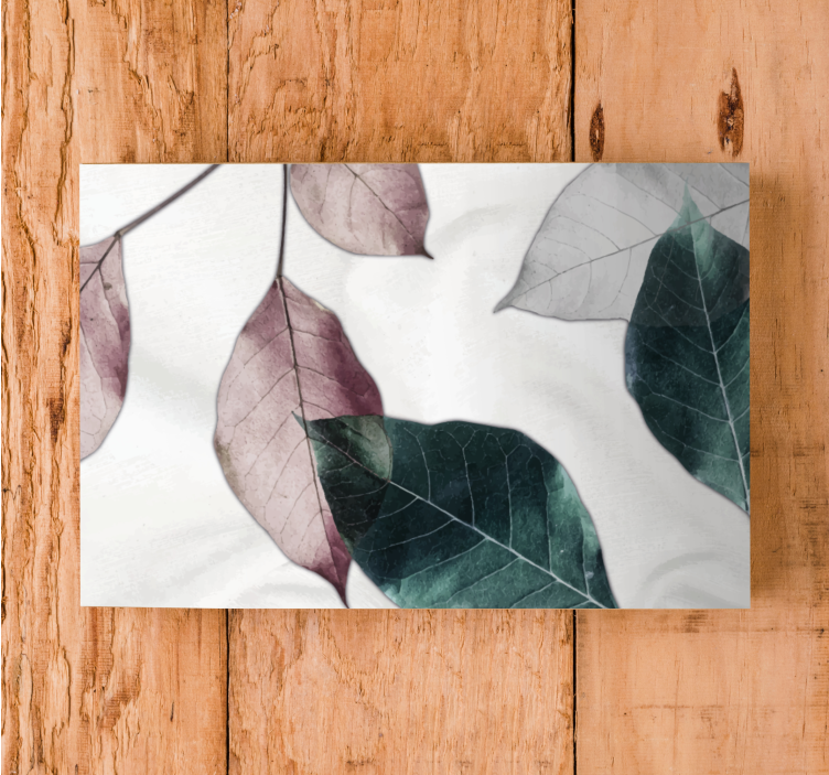 Elegant leaf arrangement slikarsko platno z rastlinami - TenStickers