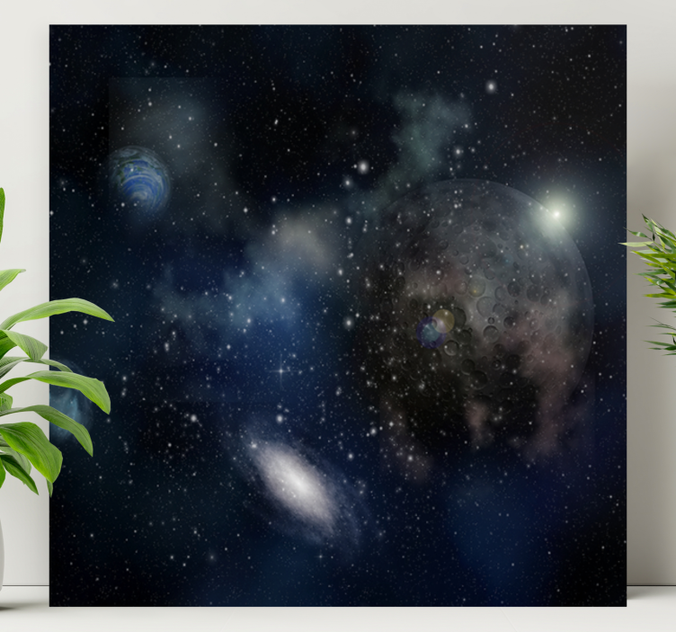 Galaxy exploration theme platno slikanje plesalcev - TenStickers
