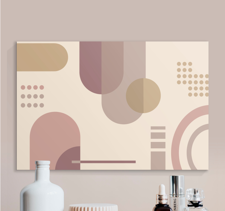 Geometric abstract shapes moderno platno slikarstvo - TenStickers