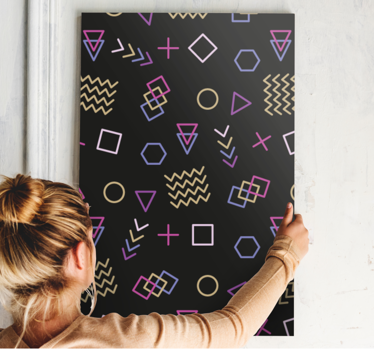 Geometric shapes pattern platno slike geometrijski vzorci - TenStickers